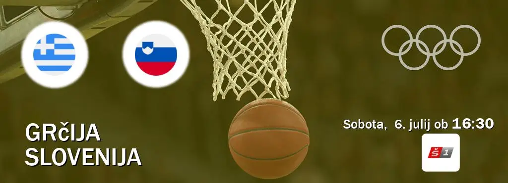 Olimpiske igre, polfinale: Slovenija - Grčija prenos v živo na Sport TV 1